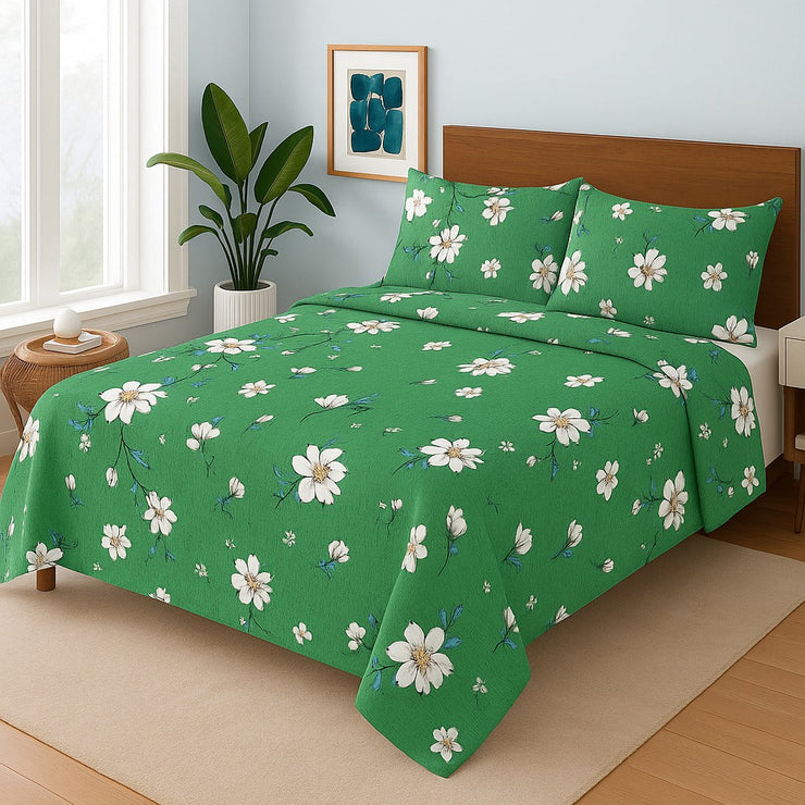 Cryta Cotton Bed Sheet - King - 3pcs - CSB394