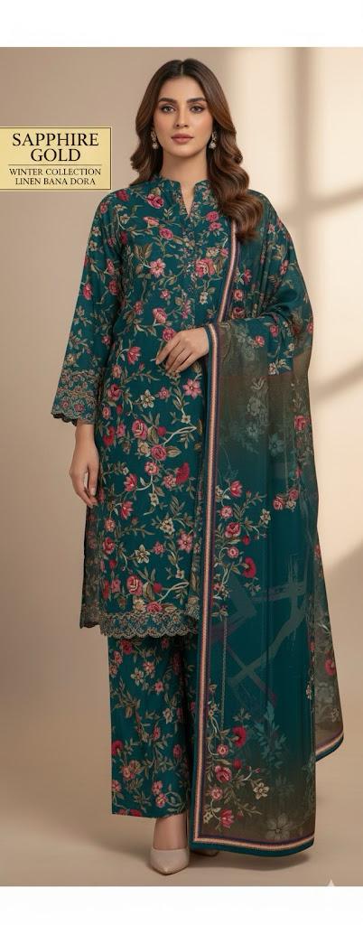 Bana Doriya Winter - 3pcs - WPC226