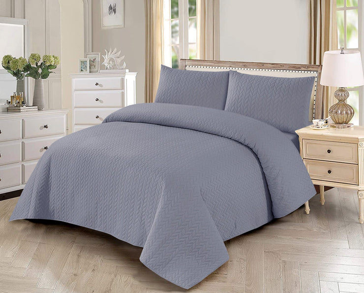 Luxury Quilted Bed Spread 3Pc -LQS704