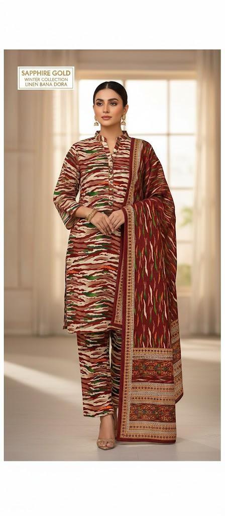 Bana Doriya Winter - 3pcs - WPC224