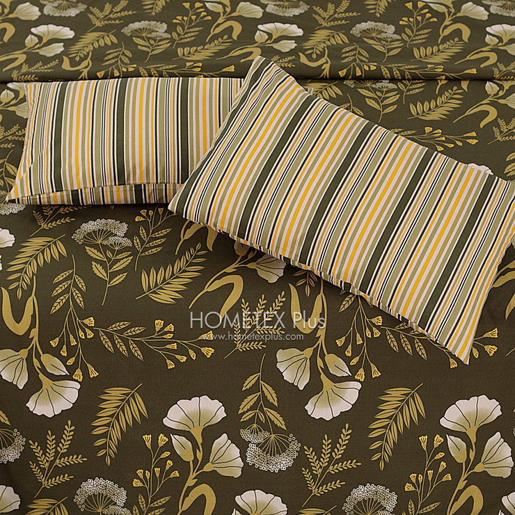 Dexuro Pure Cotton Bed Sheet - King - 3pcs - DBS291