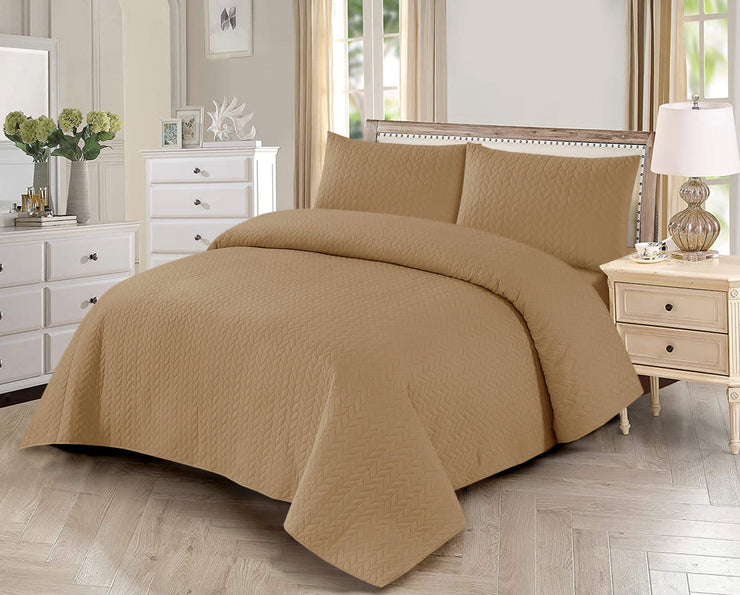 Luxury Quilted Bed Spread 3Pc -LQS-707