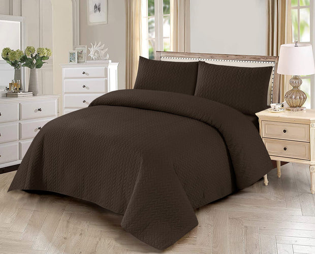 Luxury Quilted Bed Spread 3Pc -LQS706