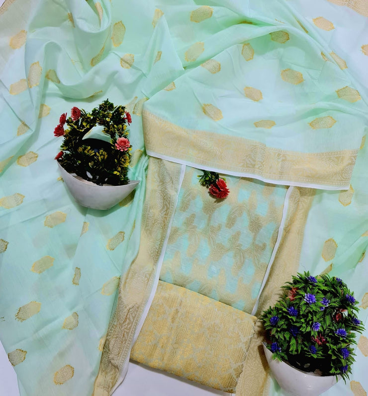 Banarsi Lawn Jacquard- Unstitched - 3pc - BLJ43
