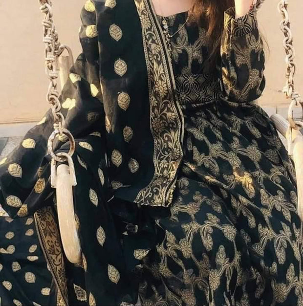 Banarsi Lawn Jacquard- Unstitched - 3pc - BLJ27