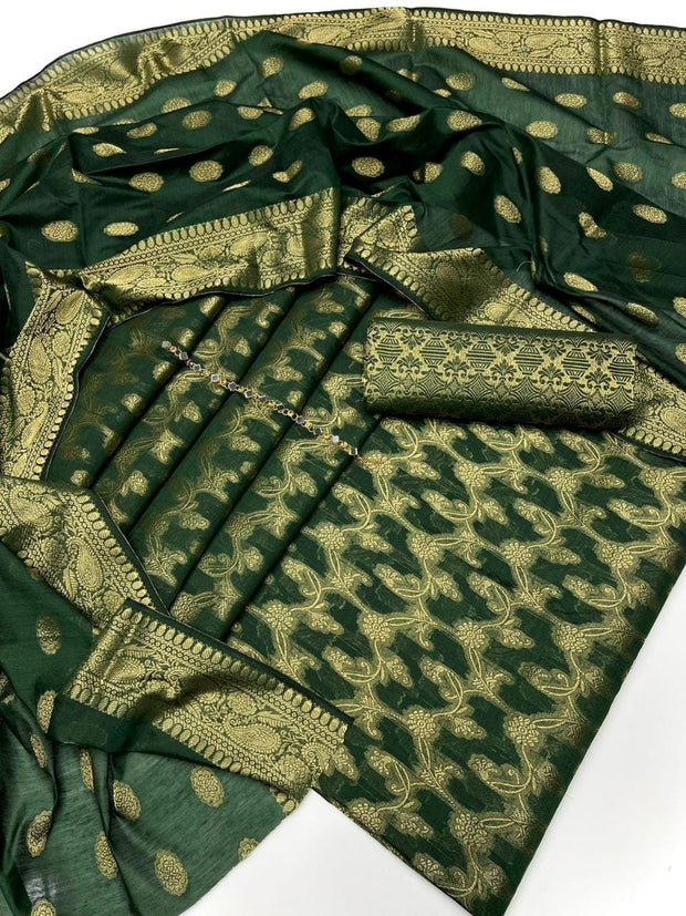 Banarsi Lawn Jacquard- Unstitched - 3pc - BLJ29