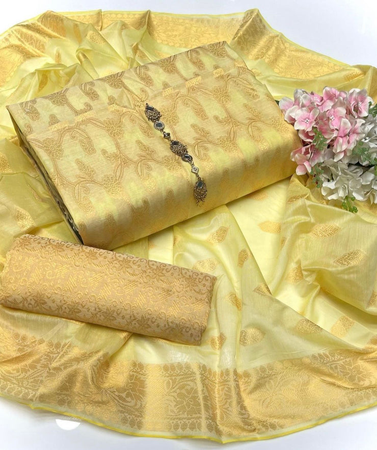 Banarsi Lawn Jacquard- Unstitched - 3pc - BLJ38