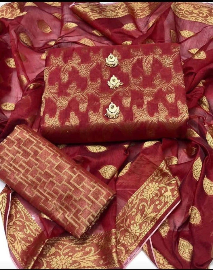 Banarsi Lawn Jacquard- Unstitched - 3pc - BLJ39