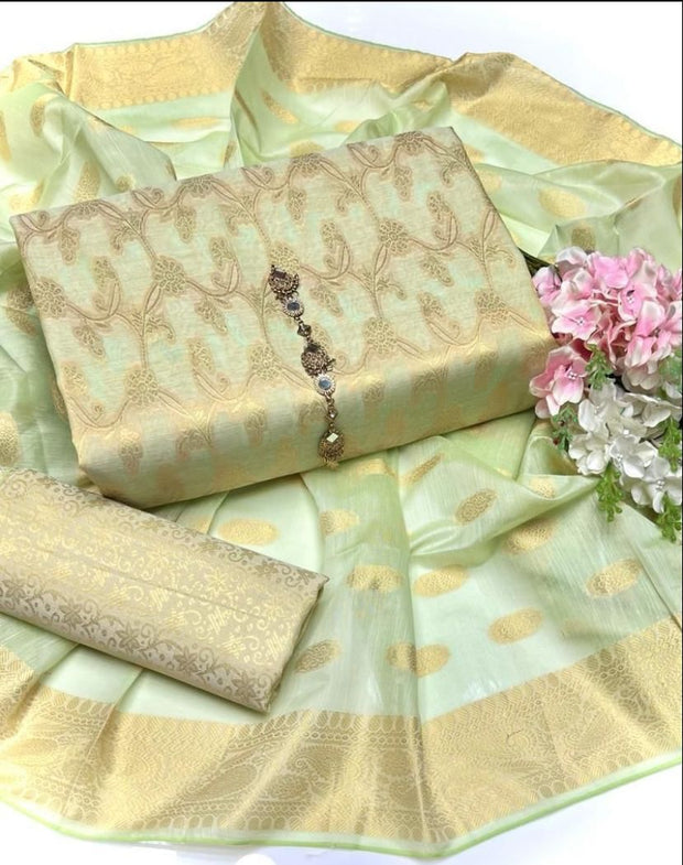 Banarsi Lawn Jacquard- Unstitched - 3pc - BLJ40