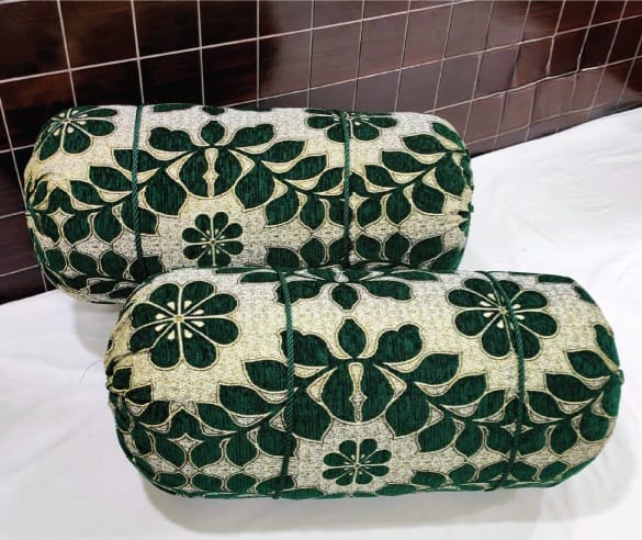 Velvet Jackard Around Pillow Covers-APC-07