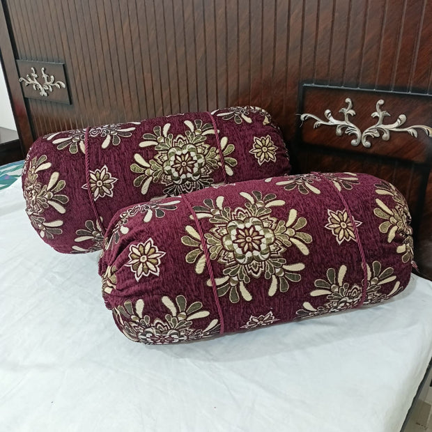 Velvet Jackard Around Pillow Covers-APC-09