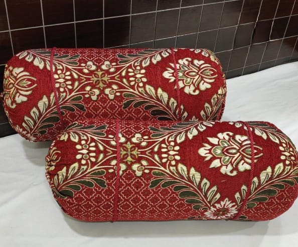 Velvet Jackard Around Pillow Covers-APC-10