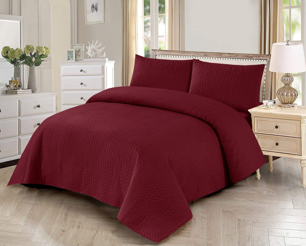 Luxury Quilted Bed Spread 3Pc -LQS-708
