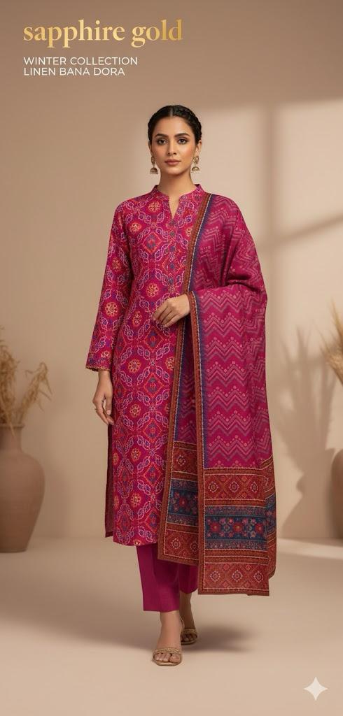 Bana Doriya Winter - 3pcs - WPC232