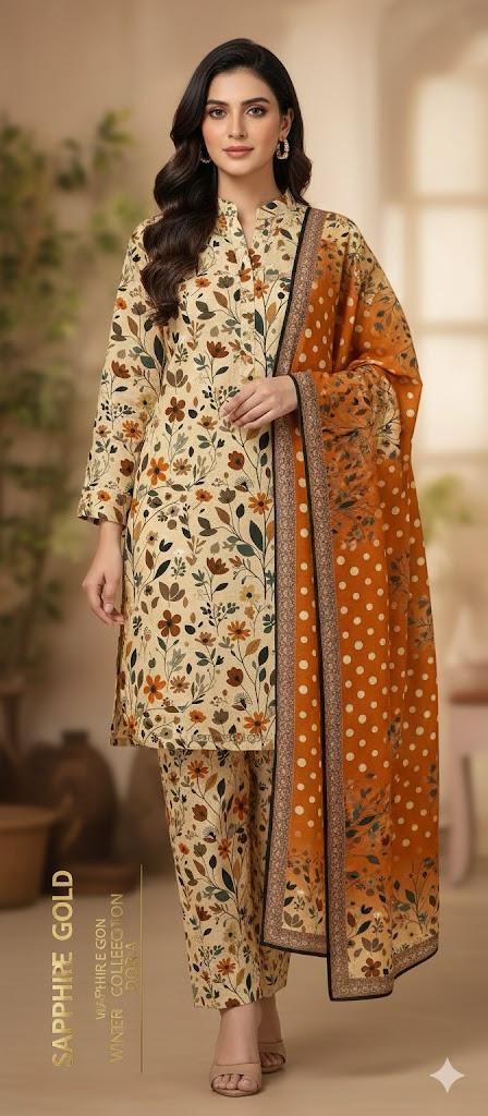 Bana Doriya Winter - 3pcs - WPC238