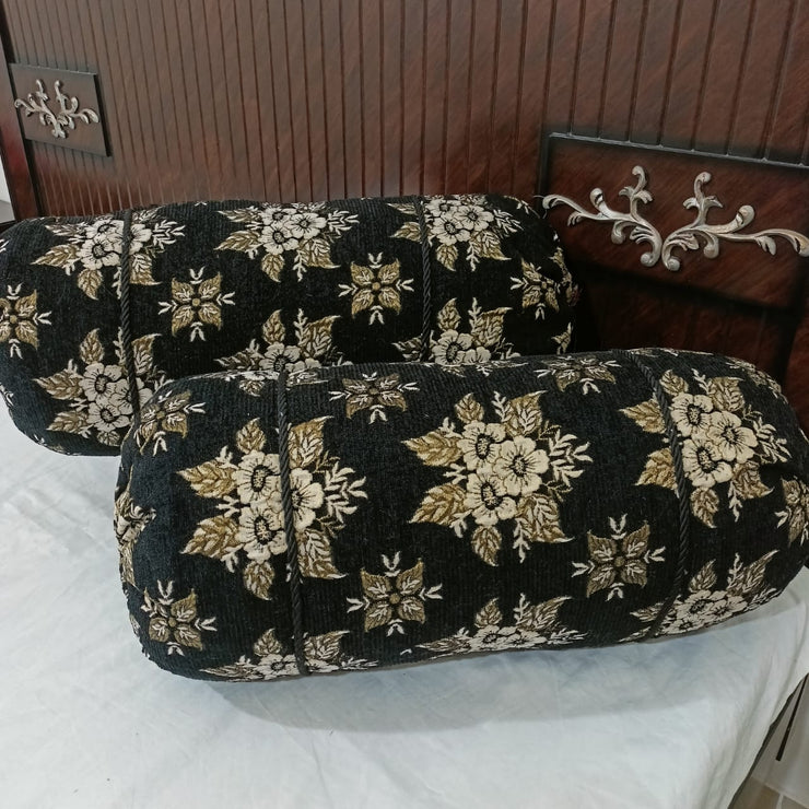Velvet Jackard Around Pillow Covers-APC-12