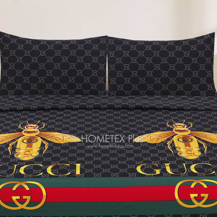 Dexuro Pure Cotton Bed Sheet - King - 3pcs - DBS302