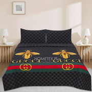 Dexuro Pure Cotton Bed Sheet - King - 3pcs - DBS302