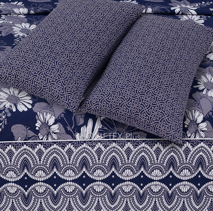 Dexuro Pure Cotton Bed Sheet - King - 3pcs - DBS313