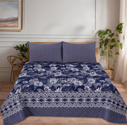 Dexuro Pure Cotton Bed Sheet - King - 3pcs - DBS313