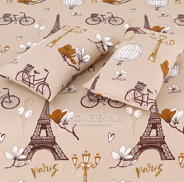 Dexuro Pure Cotton Bed Sheet - King - 3pcs - DBS320