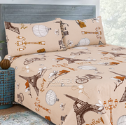 Dexuro Pure Cotton Bed Sheet - King - 3pcs - DBS320