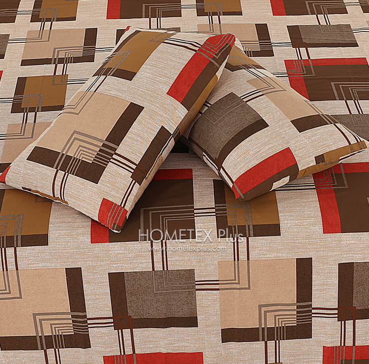 Dexuro Pure Cotton Bed Sheet - King - 3pcs - DBS321