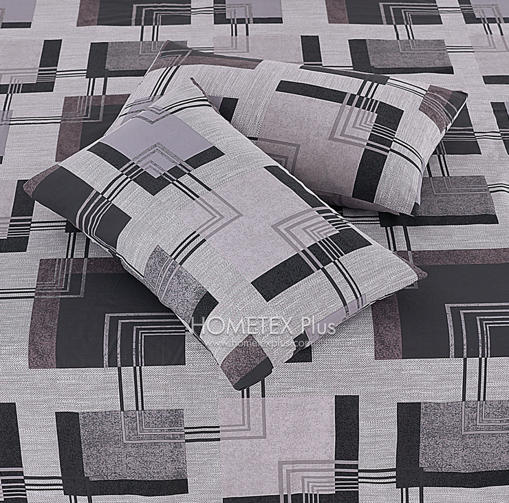 Dexuro Pure Cotton Bed Sheet - King - 3pcs - DBS322