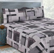 Dexuro Pure Cotton Bed Sheet - King - 3pcs - DBS322