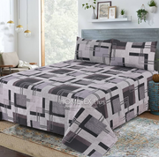 Dexuro Pure Cotton Bed Sheet - King - 3pcs - DBS322