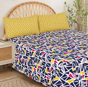 Dexuro Pure Cotton Bed Sheet - King - 3pcs - DBS323