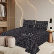 Dexuro Pure Cotton Bed Sheet - King - 3pcs - DBS330