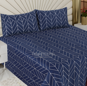 Dexuro Pure Cotton Bed Sheet - King - 3pcs - DBS331