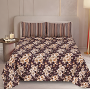 Dexuro Pure Cotton Bed Sheet - King - 3pcs - DBS336