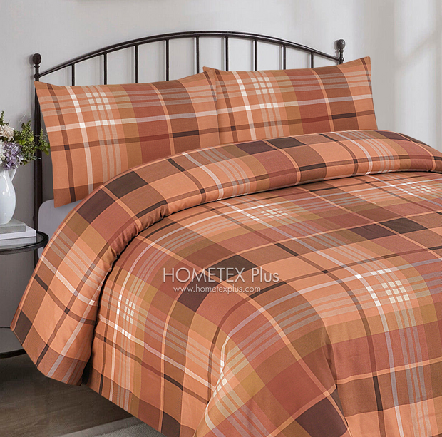 Dexuro Pure Cotton Bed Sheet - King - 3pcs - DBS340