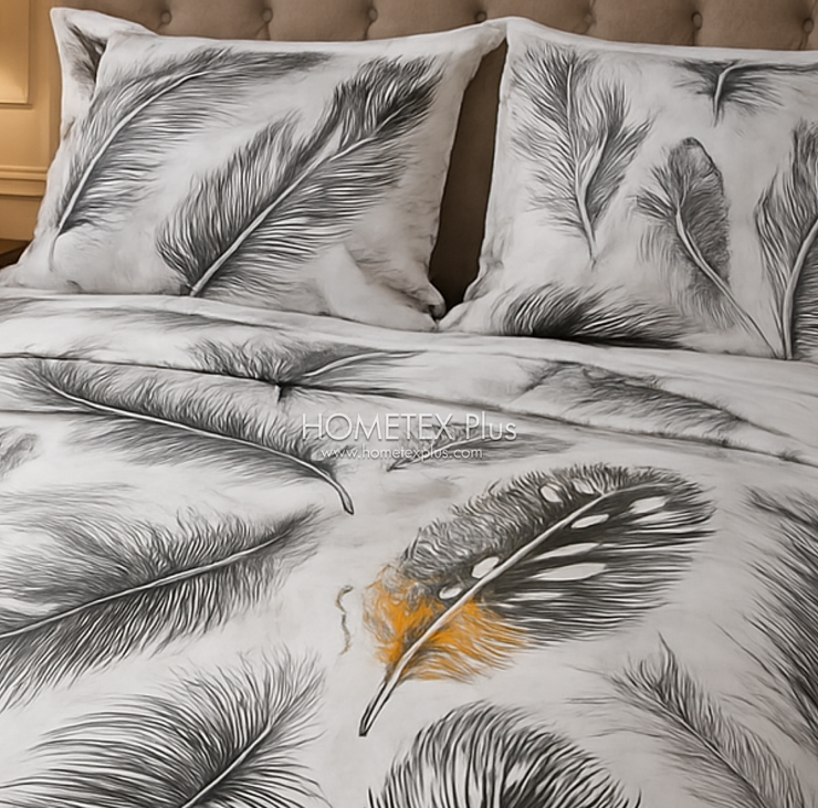 Dexuro Pure Cotton Bed Sheet - King - 3pcs - DBS346