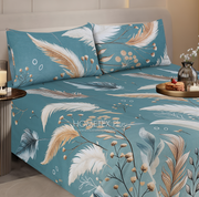 Dexuro Pure Cotton Bed Sheet - King - 3pcs - DBS348