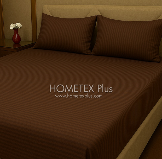 Dexuro Pure Cotton Bed Sheet - King - 3pcs - DBS355