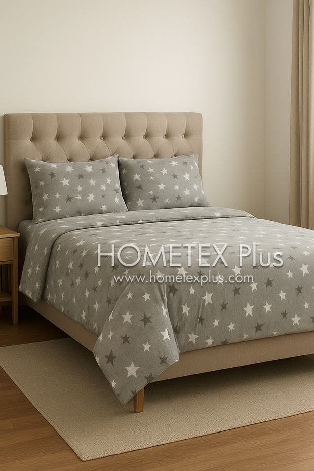 Dexuro Pure Cotton Bed Sheet - King - 3pcs - DBS359