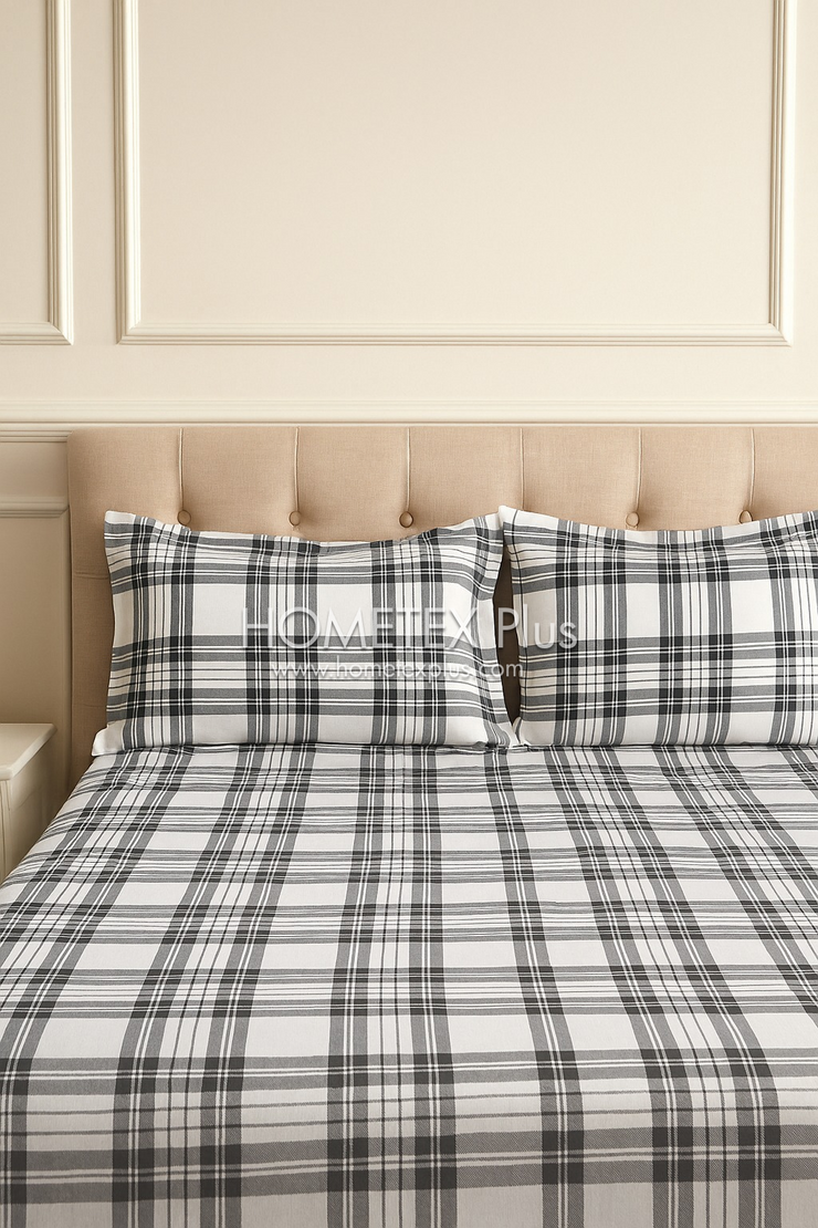 Dexuro Pure Cotton Bed Sheet - King - 3pcs - DBS363