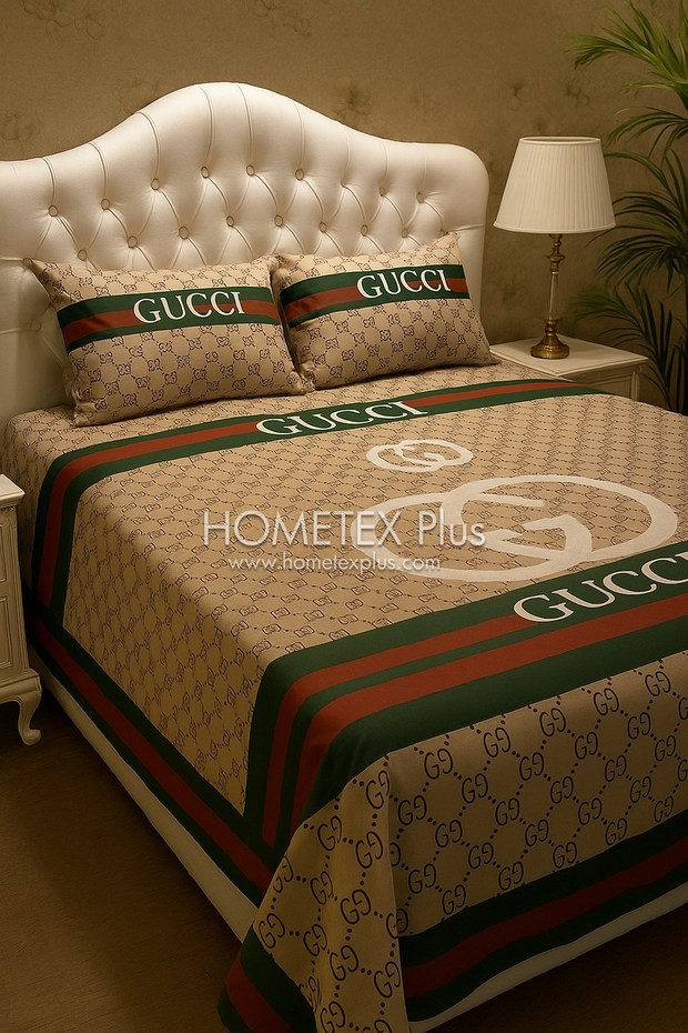 Dexuro Pure Cotton Bed Sheet - King - 3pcs - DBS364