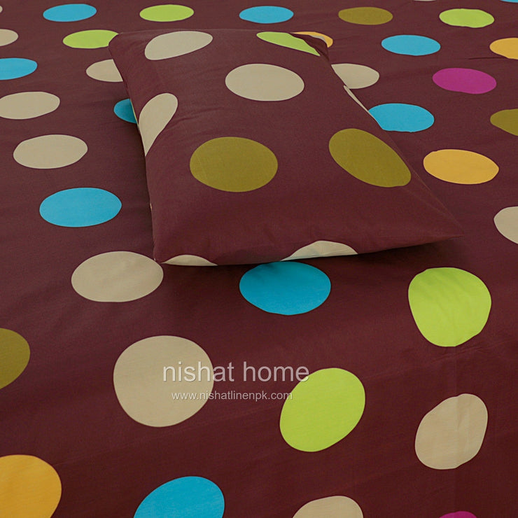 Dexuro Pure Cotton Bed Sheet - King - 3pcs - DBS229