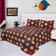 Dexuro Pure Cotton Bed Sheet - King - 3pcs - DBS229