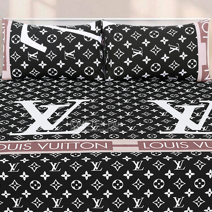 Dexuro Pure Cotton Bed Sheet - King - 3pcs - DBS285