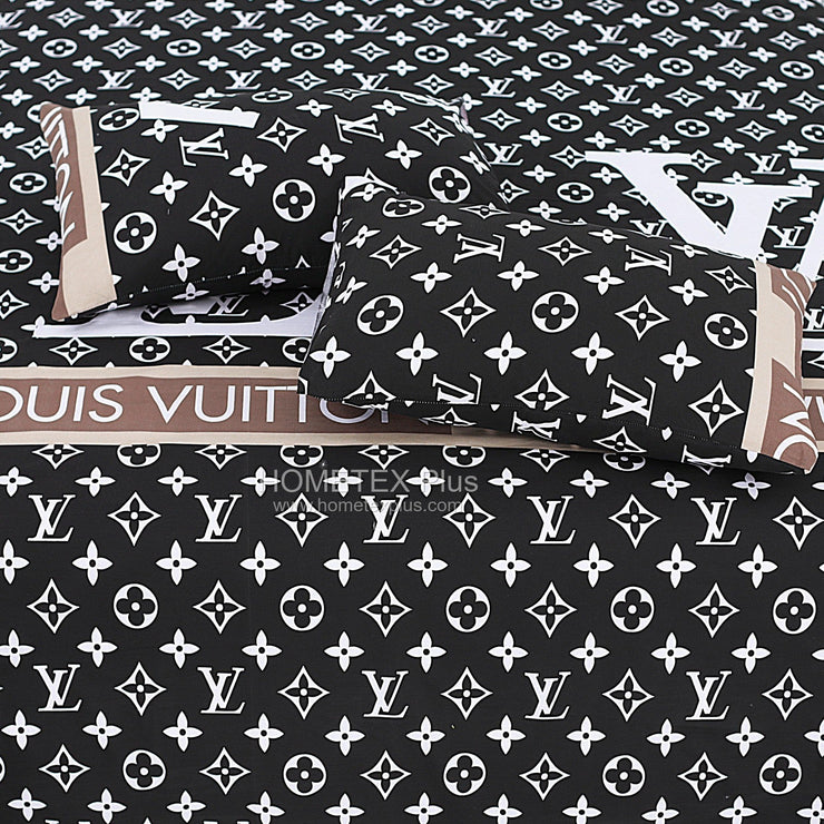 Dexuro Pure Cotton Bed Sheet - King - 3pcs - DBS285