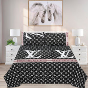 Dexuro Pure Cotton Bed Sheet - King - 3pcs - DBS285