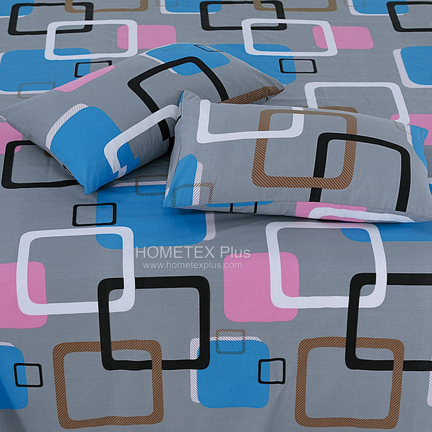 Dexuro Pure Cotton Bed Sheet - King - 3pcs - DBS286