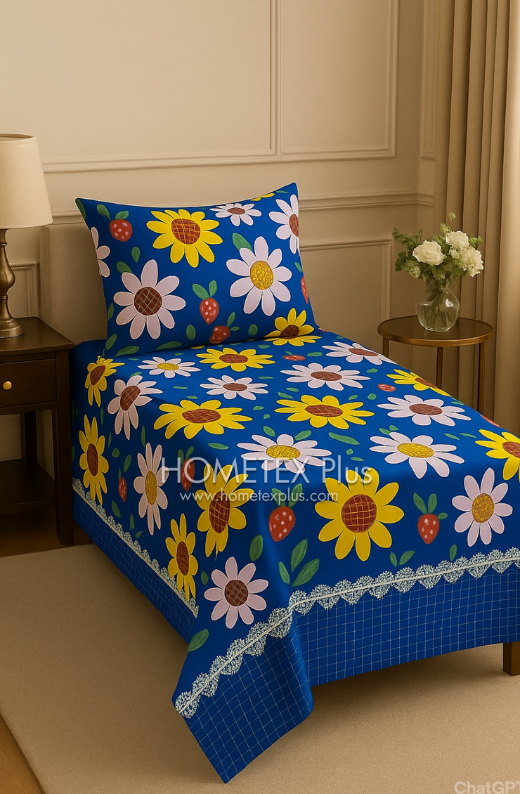 Cryta Cotton Bed Sheet - Single - LBS49